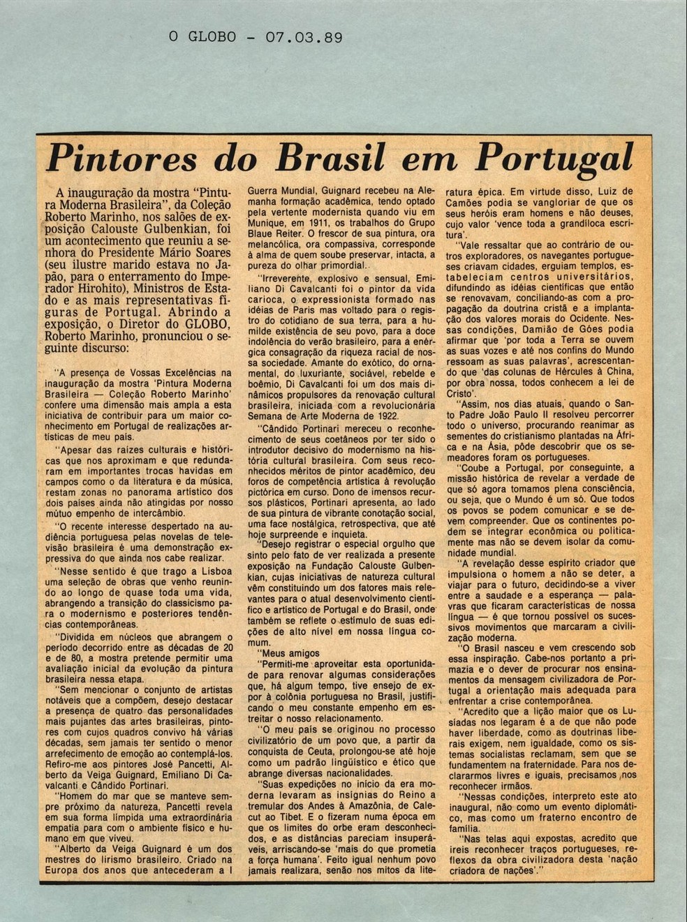 Qué es reveló en Portugués? revelado